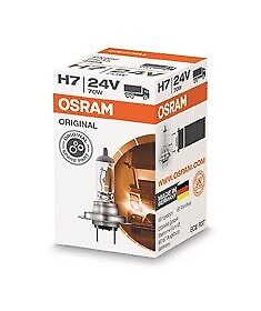 LOTTO DI 10 PEZZI Halogen OSRAM Orginal 64215 PK26d 24V 70W H7