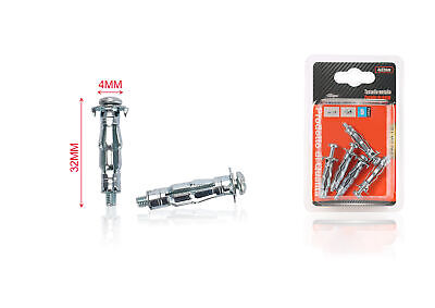 5 pcs Tasselli a Espansione in Metallo con Viti &Oslash;4x32mm <ul><li>Tasselli