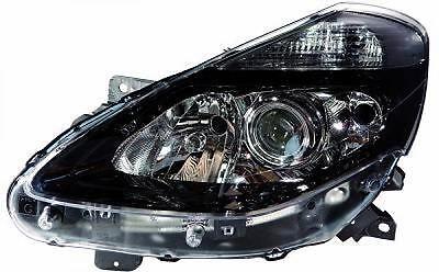 Faro fanale anteriore Destro CLIO 09- TYC H7+H7+H1 nero con motorino c