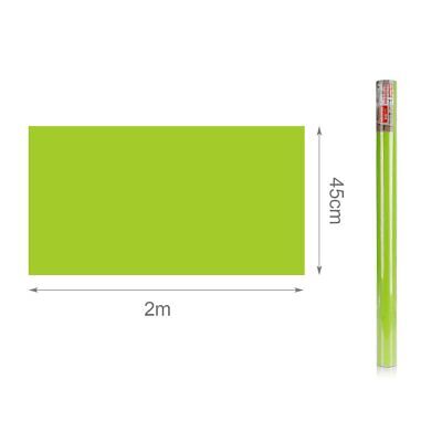 6 Rotoli Carta Adesive Per Mobili 45X200cm Colore Verde Chiaro da Parati