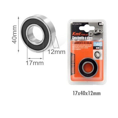 Cuscinetto A Sfera Prelubrificati e Acciaio cromato Diametro Interno 17mm x
