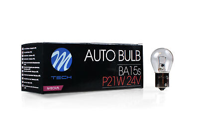 Lampada M-TECH BA15S 24V/21W S25 CLEAR