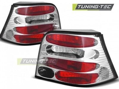 Coppia Fari Fanali Posteriori Tuning GOLF 4 09.97-09.03 Cromato
