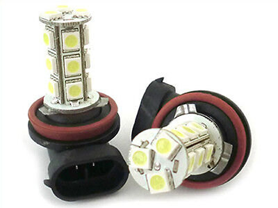 1 Lampada Lampadina Luce LED H11 12V 18 SMD 5050 Luci Fendinebbia Bianco