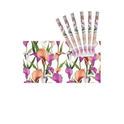 6 Rotoli Carta Adesive Per Mobili 45X200cm Colorati con Disegni da Parati
