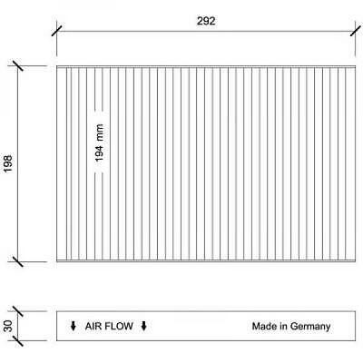 Filtro abitacolo antipolline G/ H/Zafira