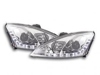 Coppia Fari Fanali Anteriori Tuning Dayline Luci Diurne Focus 3/4/5 porte 0