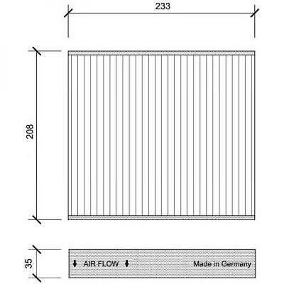 Filtro abitacolo antipolline FOCUS C30/C70/S40