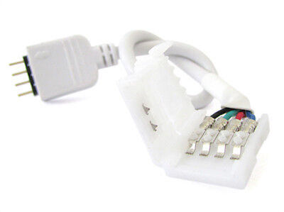 2 Pezzi Connettore Connettori Spina Maschio Con 4 Pin Morsetto Da 10mm RGB Led