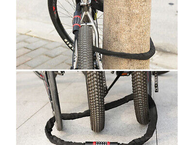Catena Con Lucchetto A Combinazione 4 Cifre 100cm Per Moto Scooter Bicicletta