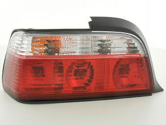 Coppia Fari Fanali Posteriori Tuning E36, rosso/bianco