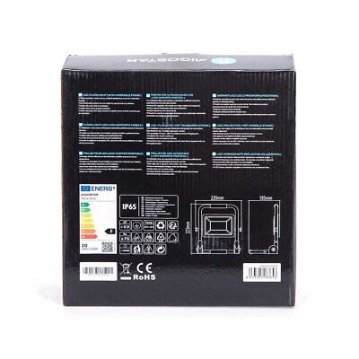 Faretto Led Portatile da Lavoro 20W Fredda 6500K 1850 Lumens IP65 Impermeabile