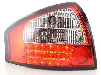 Coppia Fari Fanali Posteriori Tuning LED A6 Berlina (4B) 97-03 Rossi