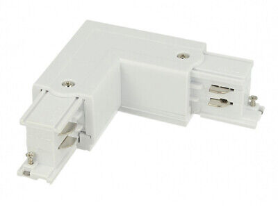 Connettore Giunto Forma L Sinistro Colore Bianco Per Barra Sistema Binario