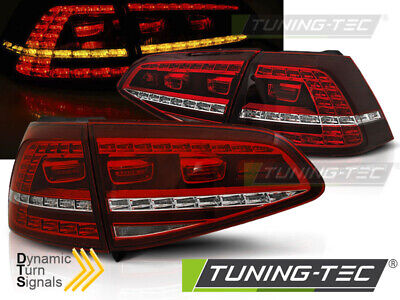 LUCI POSTERIORI A LED SPORT ROSSO BIANCO SEQ per VW GOLF 7 13-17