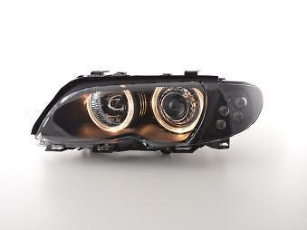 Coppia Fari Fanali Anteriori Tuning Angel Eyes serie 3 E46 Limousine 01-05 n