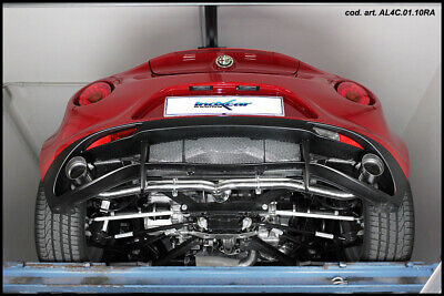 4C 1750 TBI (241CV) COUPÈ Posteriore con 2 silenziatori uscita diam.
