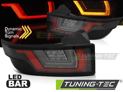 COPPIA FARI FANALI TUNING POSTERIORI LED EVOQUE 11- ROSSO BIANCO NERO LED