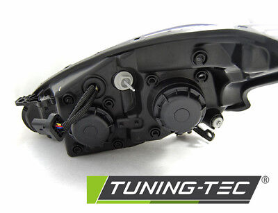 Coppia Fari Fanali Anteriori Tuning 208 2012 > 2015 Cromati Tube light