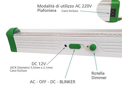 Lampada Plafoniera Led Germicida UV-A Sterilizzazione Disinfezione