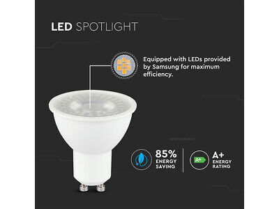 Lampada Led GU10 8W 220V 38 Gradi Caldo 3000K Chip Samsung Garanzia 5 Anni