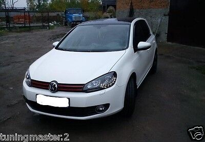 Coppia Fanali Fari Anteriori Dayline tuning DRL LED GTI GTD R Look Golf VI 6 H7