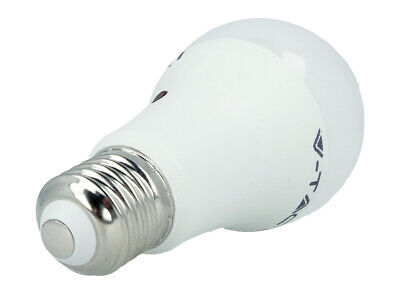 Lampada A Led E27 Con Sensore Crepuscolare 9W A60 Caldo 2700K Bulbo 806 lumens