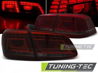 Coppia Fari Fanali Tuning PASSAT B7 SEDAN 10.10-10.14 Fume Rosso LED