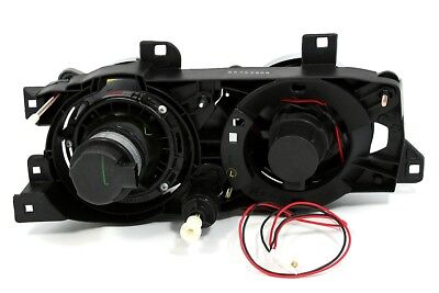 Coppia Fanali Angel Eyes Set Fari Tuning Anteriori per E34 + E32 H1+H1