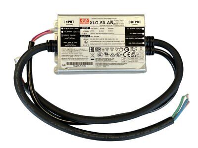 MeanWell XLG-50-AB Led Driver CC 1000mA 22V-54V 50W Dimmerabile 3 In 1 IP67