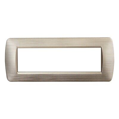 ETTROIT Placca Plastica Serie Space 7P Colore Oro Satinato Compatibile Con
