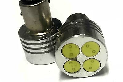 Coppia 2 Lampade Led BAY15D 1157 P21/5W Con 4 Power Da 1W Bianco Freddo 6000K