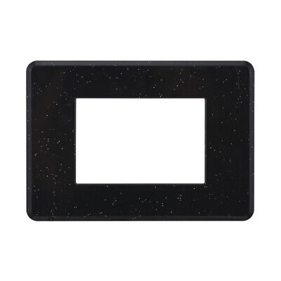 ETTROIT Placca Slim Sottile 3P Serie Moon Colore Nero Brillante Lucido