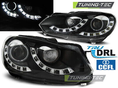 FARI DUAL TRUE DRL NERO per GOLF 6 10.08-12