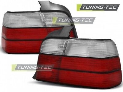 Coppia Set Fari Fanali Posteriori Tuning E36 12.90-08.99 SEDAN Rosso/Bianco
