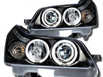 Coppia Fari Fanali Anteriori Tuning Angel Eyes C4 L3/5 porte nero