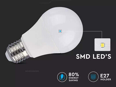 Lampada Led E27 A60 11W 1055lm Bianco Freddo 6400K Bulbo Sfera SKU-7351 <table