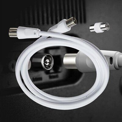 Cavo Coassiale Antenna TV con Connettore Dritto Maschio Adattatore Femmina