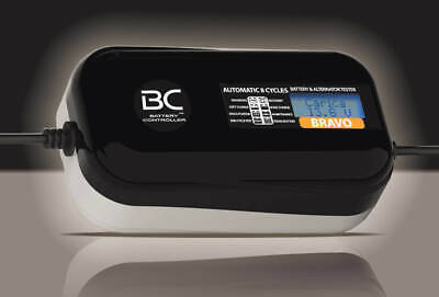 BC Bravo 2000 Caricabatteria e Tester 12V Display LCD Multilingua Voltmetro Dig