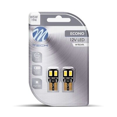 Blister 2x LED L323 W5W 4xSMD5730 CANBUS bianco