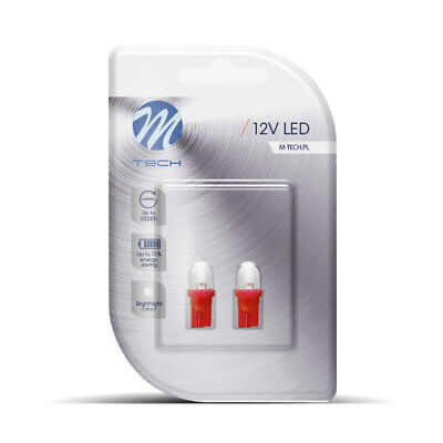Lampada Led Blister 2x Dioda LED L010 - W5W rosso