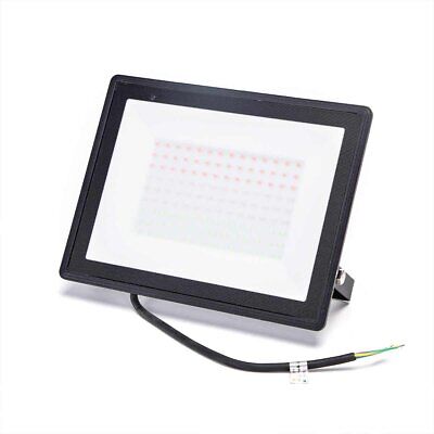 Faro Led RGB Floodlight 100W Con Telecomando IP65 Slim Carcassa Nera <ul>