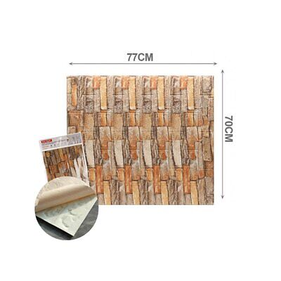 10 PZ Carta da Parati 3D Effetto Mattoni Pannelli Autoadesivi Per Pareti Muri
