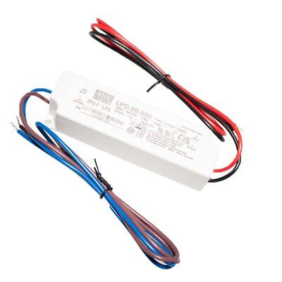 MeanWell Led Driver CC LPC-20-350 IP67 Output 17W 48V 350mA Input 100-240V