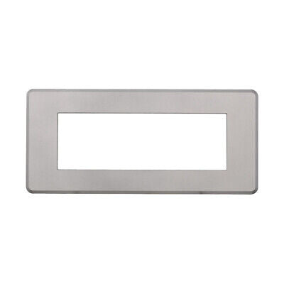 ETTROIT Placca Slim Sottile 6P Serie Moon Colore Silver Compatibile Con Bticino