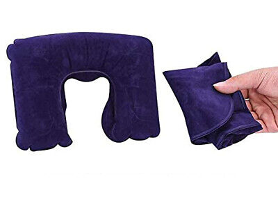 Kit Cuscino Gonfiabile da Viaggio Cervicale + Mascherina per Dormire Tappi