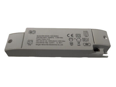 Led Driver CC 60W 1500mA o 30W 750mA 30V-40VDC Alimentatore Corrente Costante