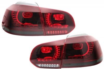 Coppia Fari Fanali Posteriori Tuning Golf VI 6 LED FRECCIA DINAMICA 08-12 FUME'