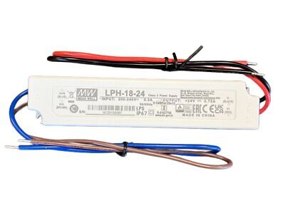 MeanWell LPH-18-24 Alimentatore 18W 24V 0,75A IP67 <ul><li>MeanWell