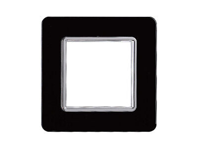 ETTROIT Placca In Vetro Serie Starlight 2P Colore Nero Compatibile Con Vimar
